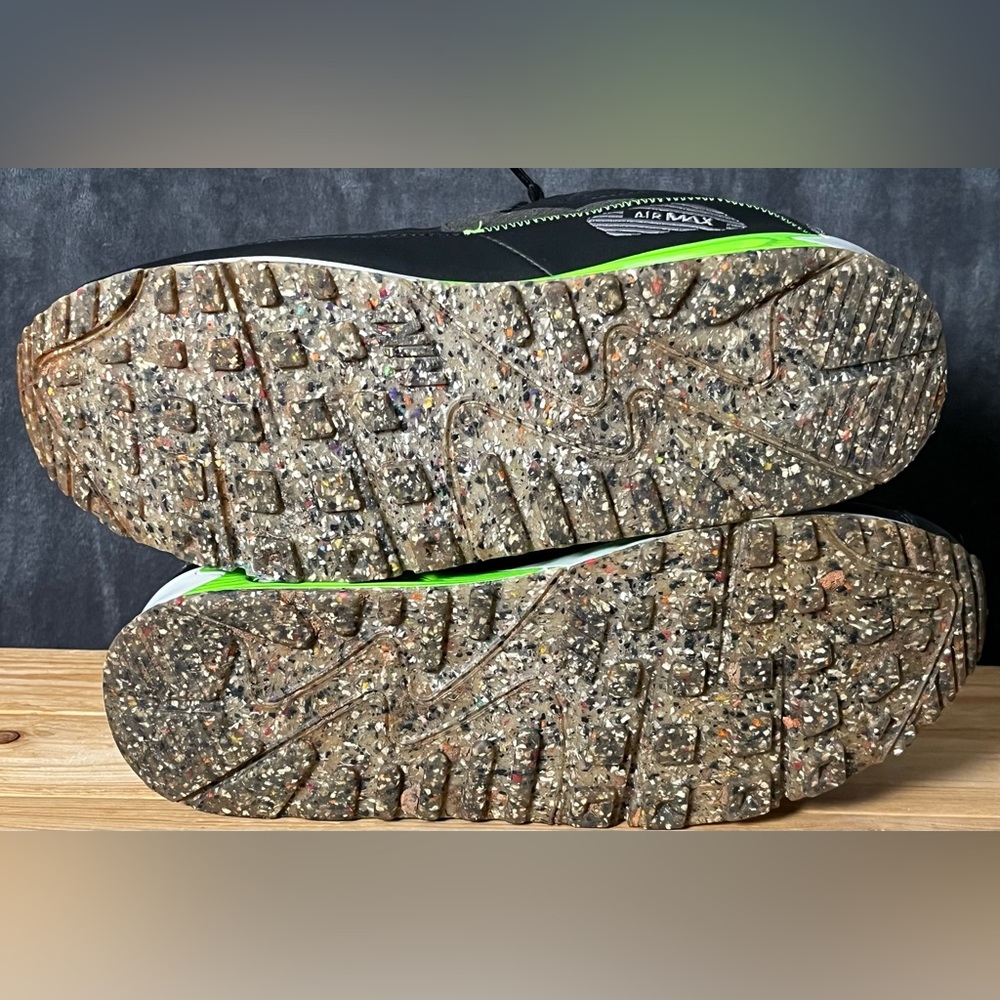 Nike Air Max 90 M2Z2 Recycled Wool Pack - Size 12 - Black Electric Green - Picture 12 of 16